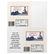 2 Hershey's Large Bar Wrapper Ahoy Mate Sailboat