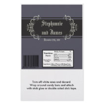 2 Hershey's Large Bar Wrapper Black Tie Affair Flyer