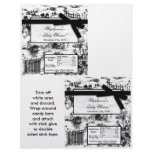 2 Hershey's Large Bar Wrapper Black Toile Fabric flyers
