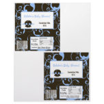 2 Hershey's Large Bar Wrapper Boy Blue Punk Skull