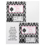 2 Hershey's Large Bar Wrapper Hot Pink Black Damas