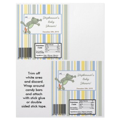 2 Hershey's Large Bar Wrapper Leap Frog Turtle Bee by AnnLeeDesigns