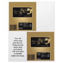 2 Hershey's Large Bar Wrapper Mis XV Gold
