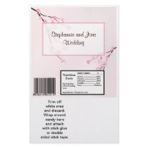 2 Hershey's Large Bar Wrapper Pink Cherry Blossom Flyer Design