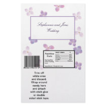 2 Hershey's Large Bar Wrapper Purple Hydrangea Flyer Design
