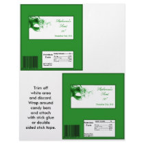 2 Hershey's Large Bar Wrapper Sweet 16 Green