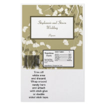 2 Hershey's Large Bar Wrapper White Ginkgo Leaves
