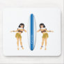 2 Hulas and Surf Board Mouse Pads