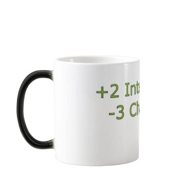 +2 Intelligence, -3 Charisma Mugs by JaZilla