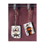 2 Joker's-Lucky Jokers-Wild Cards Post Cards