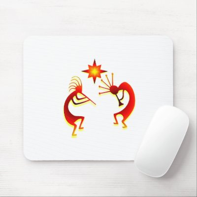 2 Kokopelli #52 Mousepads by CulturalPerspective4