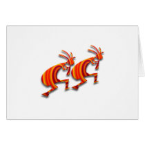 2 Kokopelli #73 Greeting Cards
