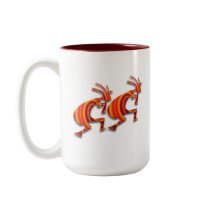 2 Kokopelli #73 Coffee Mugs