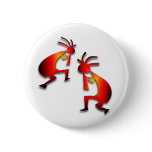 2 Kokopelli #7 Pinback Button