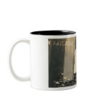 2 ladies on train mug