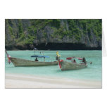 2 Longtail boats - Phi Phi Islands, Thailand Greeting Cards