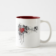2 love vectors coffee mug