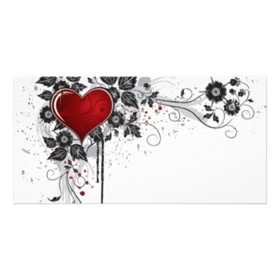 2 love vectors customized photo card by CreativeColours