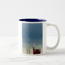2 Minarets & Seagull Caneca
