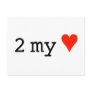 2 my valentine (To My Valentine) - Post Card