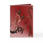 2 Siamese Kitties Card