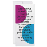2 sided Business Rack cards Advertising