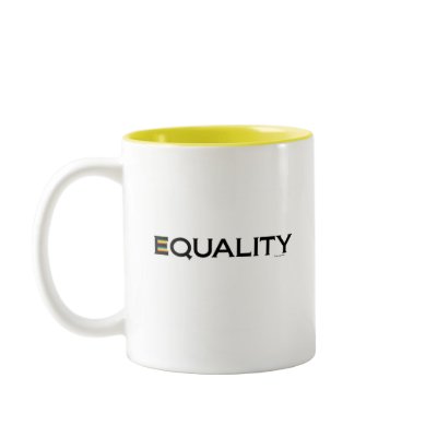 2 sided Mug  with Love not h8, EQUALITY by MarketingMichael