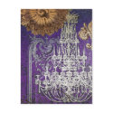 2 SIDED PRINT Chandelier Romance ~ Postcard