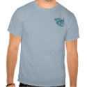 2 sides 4  Fish Blue T Shirt To Customise