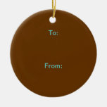 2 SIDES / DIY ~ Gift Tag Ornament Circle 2.87" ornaments