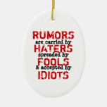 2 SIDES / RUMORS ~ Ornament Truism / Philosophy ornaments