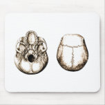 2 Skull Sepia mousepads