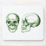 2 Skulls Green Mousepads
