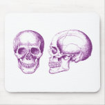 2 Skulls Purple Mouse Pads
