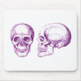 2 Skulls Purple Mouse Pads