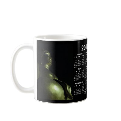 2 Thai Golden Buddha 2011 2554 Buddhist Calendar Coffee Mug by goisaan