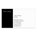 2 Third White 1 Third Black Business Card