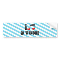 2 Tone fan Bumper Stickers