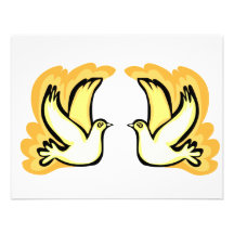 2 Turtle Doves Custom Invites