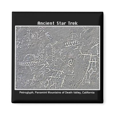2. UFO Petroglyph at  Death Valley by VintagePets