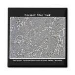 2. UFO Petroglyph at  Death Valley Fridge Magnet