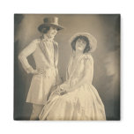 2 women couple in drag magnets