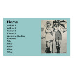 2 women parasols kinky suits business card business cards