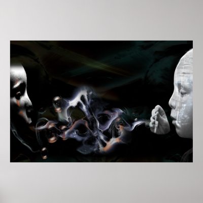 2 worlds  poster by idesignme