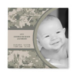 2"x2" ARMY ACU Camo Birth Announcement Magnet