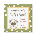 2"x2" Favor Magnet Abby's Farm Pink Girly Barn