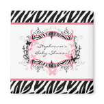 2"x2" Square Ahoy Nautical Whale Magnet Favor Gift