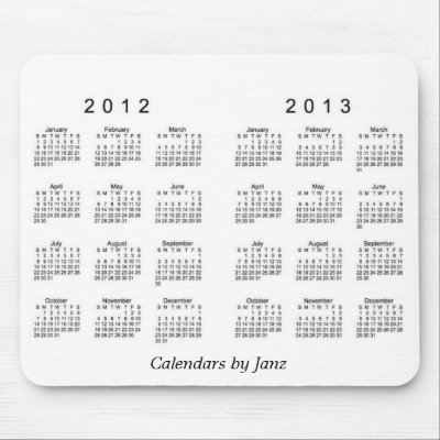 2 Year Calendar 2012 - 2013 by Calendars_by_Janz