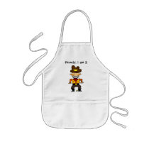 2 year old cowboy aprons