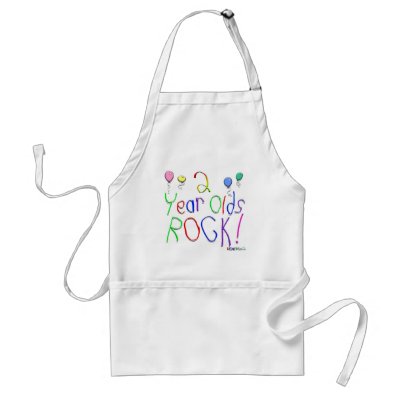 2 Year Olds Rock ! Apron by BirthdaysRock
